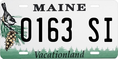 ME license plate 0163SI