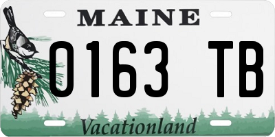 ME license plate 0163TB