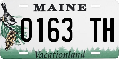 ME license plate 0163TH