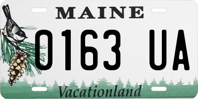 ME license plate 0163UA