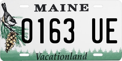 ME license plate 0163UE