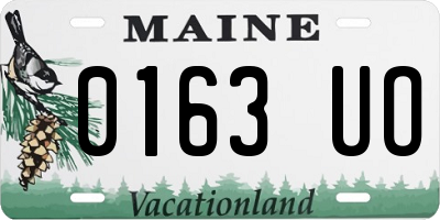ME license plate 0163UO