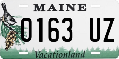 ME license plate 0163UZ