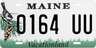 ME license plate 0164UU