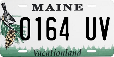 ME license plate 0164UV