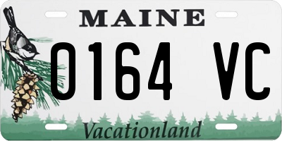 ME license plate 0164VC