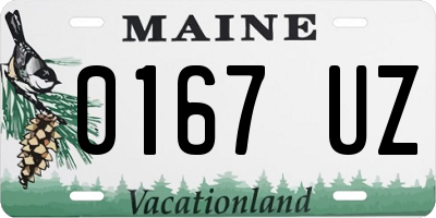 ME license plate 0167UZ