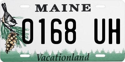 ME license plate 0168UH