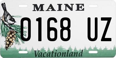 ME license plate 0168UZ