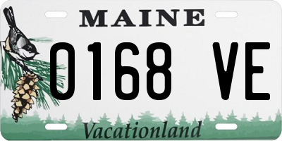 ME license plate 0168VE