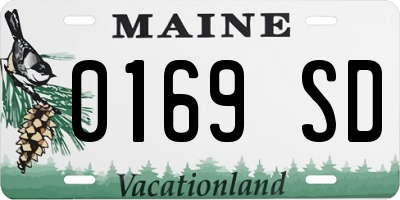 ME license plate 0169SD