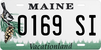 ME license plate 0169SI