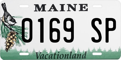 ME license plate 0169SP