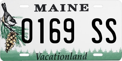 ME license plate 0169SS