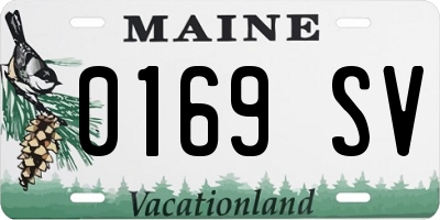 ME license plate 0169SV