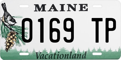 ME license plate 0169TP
