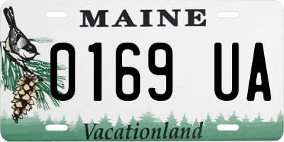 ME license plate 0169UA