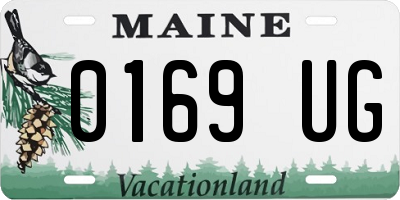 ME license plate 0169UG