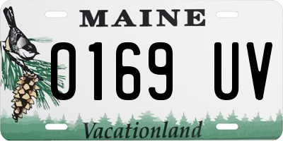 ME license plate 0169UV