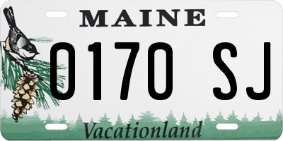 ME license plate 0170SJ