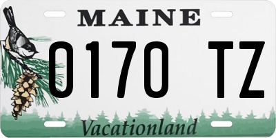 ME license plate 0170TZ