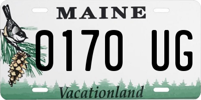 ME license plate 0170UG