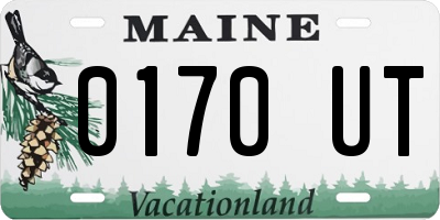 ME license plate 0170UT