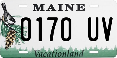 ME license plate 0170UV