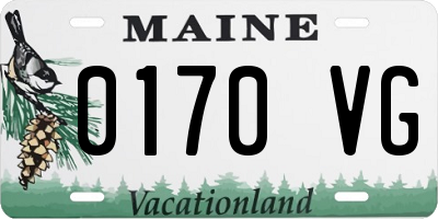 ME license plate 0170VG