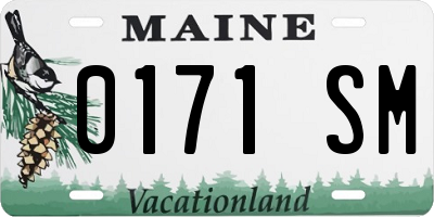 ME license plate 0171SM