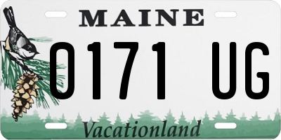 ME license plate 0171UG