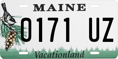 ME license plate 0171UZ