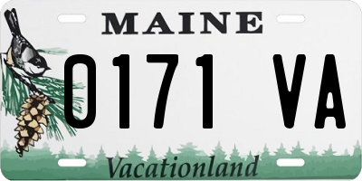 ME license plate 0171VA