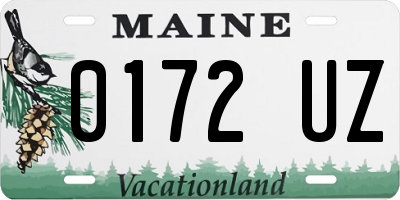 ME license plate 0172UZ