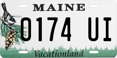 ME license plate 0174UI