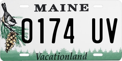 ME license plate 0174UV