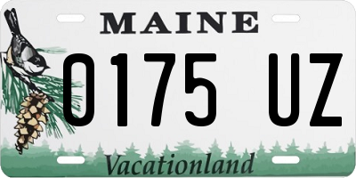 ME license plate 0175UZ