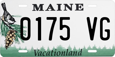 ME license plate 0175VG