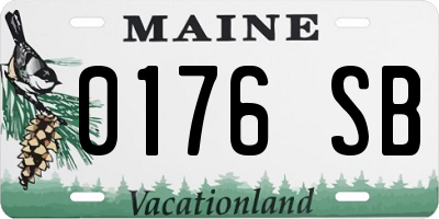 ME license plate 0176SB