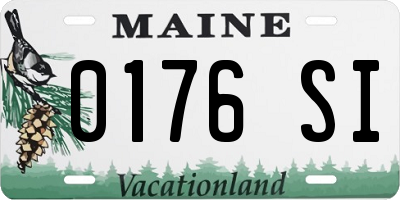 ME license plate 0176SI