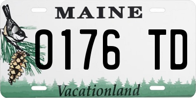 ME license plate 0176TD