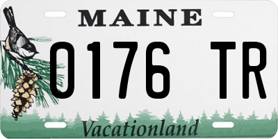 ME license plate 0176TR