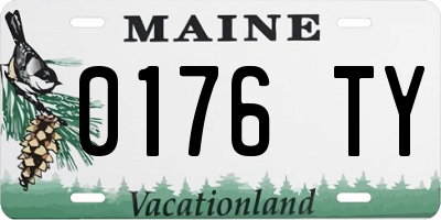 ME license plate 0176TY