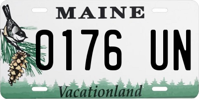 ME license plate 0176UN