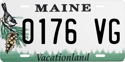 ME license plate 0176VG