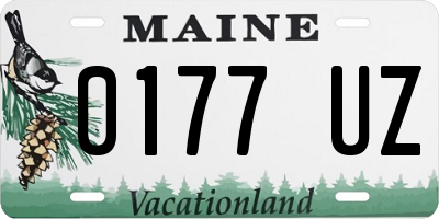 ME license plate 0177UZ