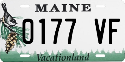ME license plate 0177VF