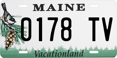 ME license plate 0178TV
