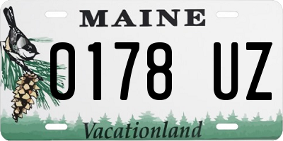 ME license plate 0178UZ