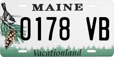 ME license plate 0178VB